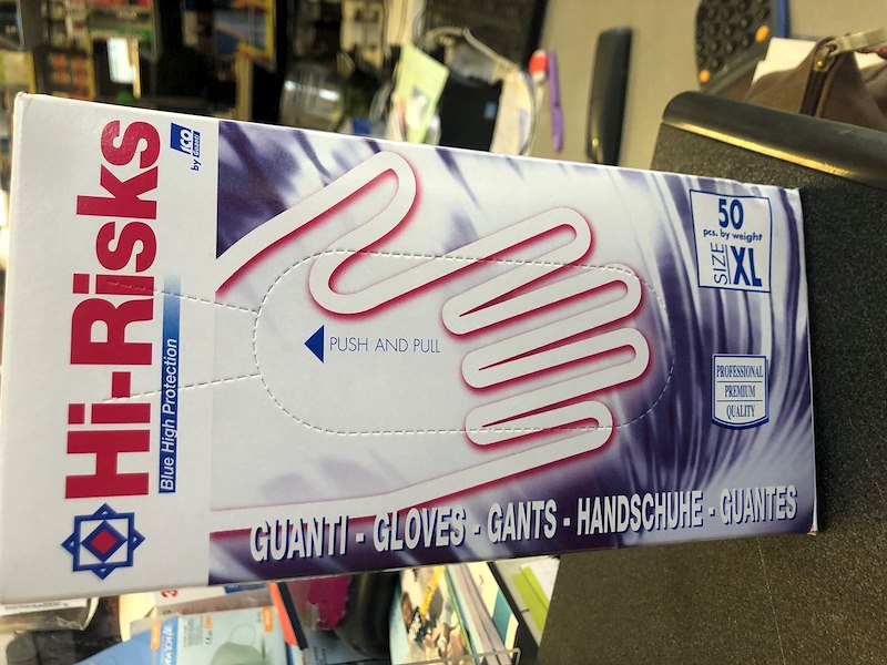 GUANTI BLU HI RISK RESISTENTI CONF DA 50 PZ