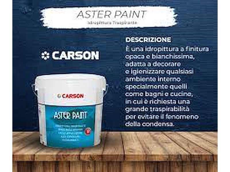 ASTER PAINT IDROPITTURA TRASPIRANTE CARSON