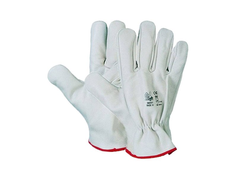 GUANTI BOVINO BIANCO MIS.10
