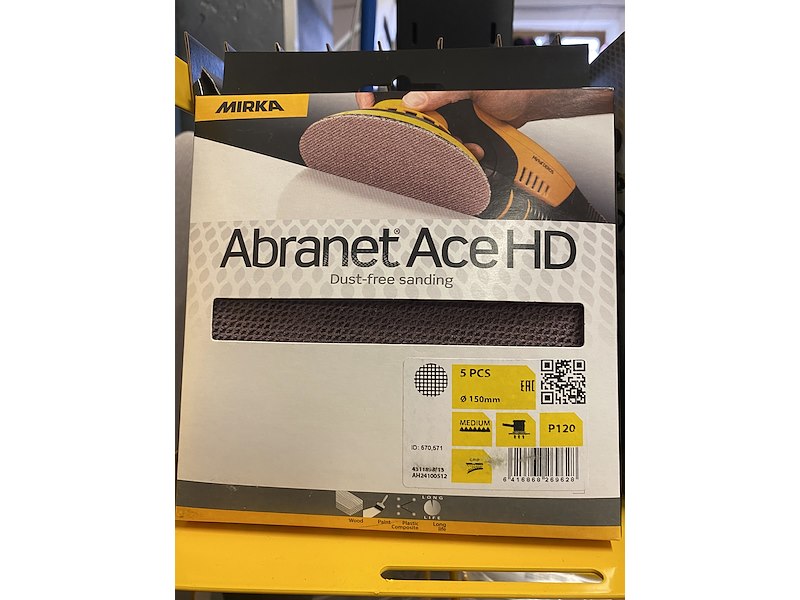 ABRANET ACE HD 150MM GRIP P120CONFEZIONE 5 PZ