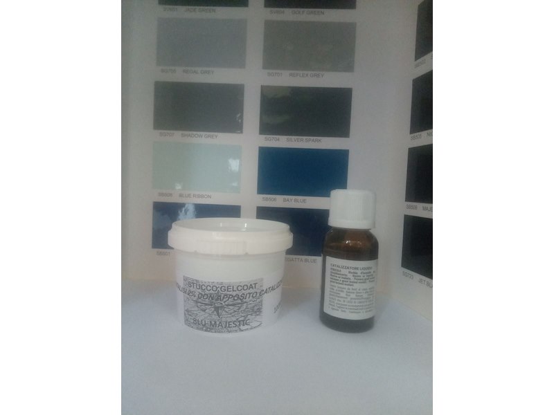 STUCCO GELCOAT POLIESTERE BICOMPONENTE A+B - 100ML VARI COLORI
