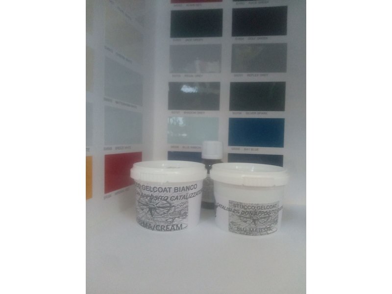 STUCCO GELCOAT POLIESTERE BICOMPONENTE A+B - 100ML VARI COLORI