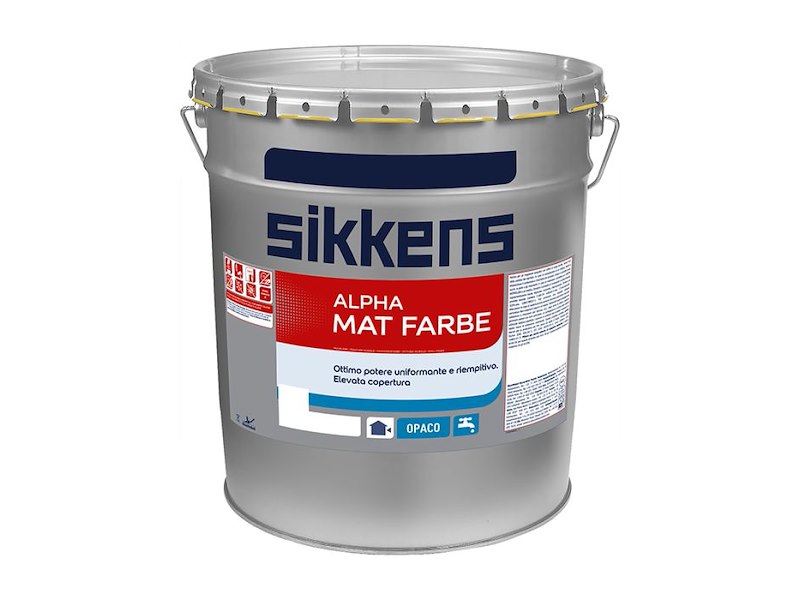 ALPHA MAT FARBE BIANCO 15 LT SIKKENS 