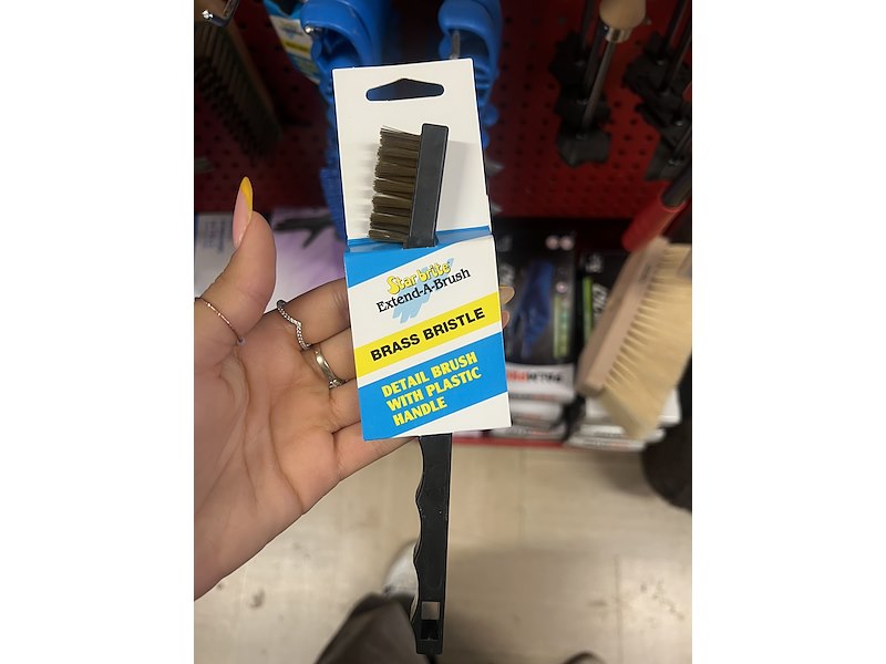 SPAZZOLA ACCIAIO OTTONATO