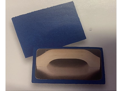 FRATTONE 21X14 SPUGNA BLU BASE ALLUMINIO