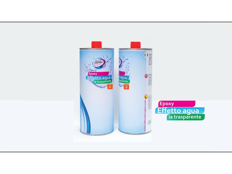 RESINA EPOSSIDICA TRASPARENTE  EFFETTO AGUA EPOXY A+B 