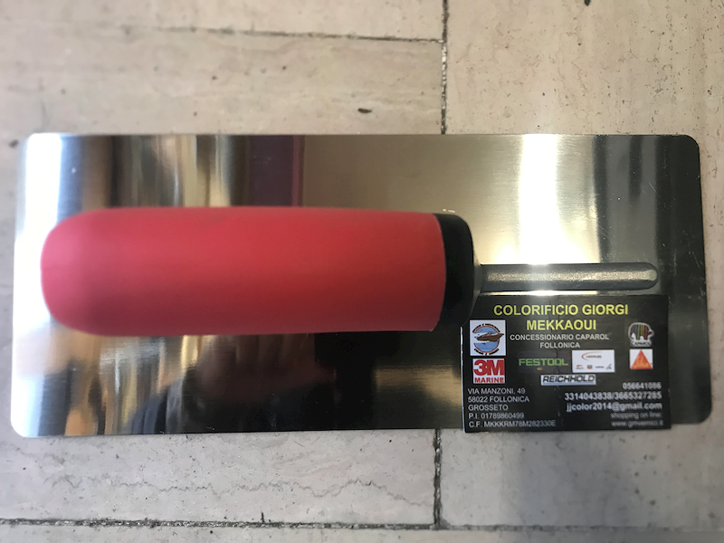 FRATTONE INOX  IMPUGNATURA ABS ROSSA