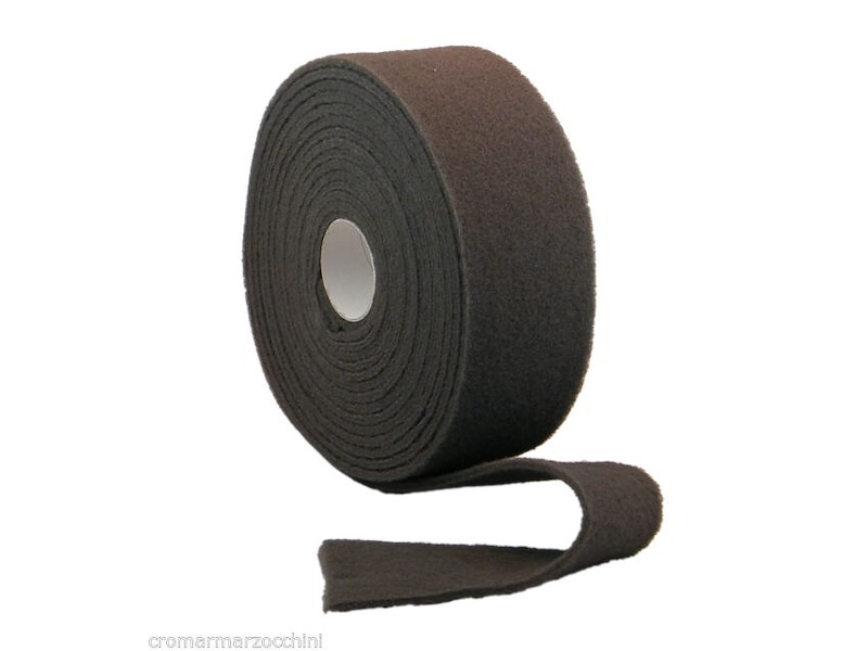 TESSUTO ROSSO ABRASIVO OPACIZZANTE SCOTCH BRITE ROTOLO 115X10 METRI GRANA FINE