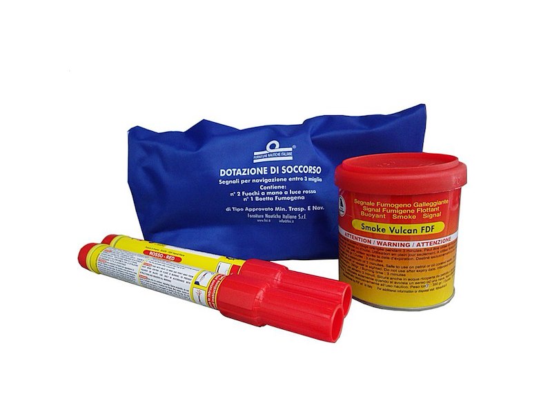 FUOCHI A MANO E BOETTA FUMOGENA (RAZZI) KIT ENTRO 3 MIGLIA