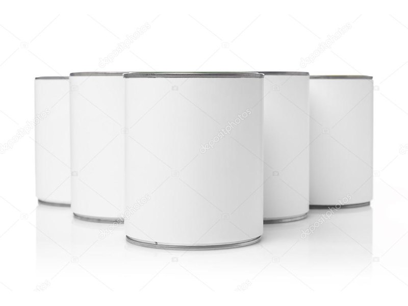 BARATTOLO DI LATTA VUOTO CON COPERCHIO 1 LT